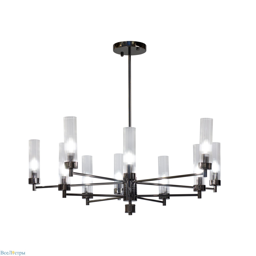 люстра на штанге am group indigo sp10 pearl black
