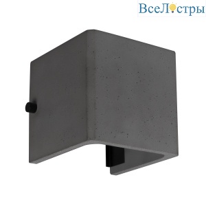 Уличный настенный светильник Arlight LGD-PERAN-WALL-S120x120-6W Warm3000 (BK, 0-80 deg, 230V) (IP65 Бетон) 051748