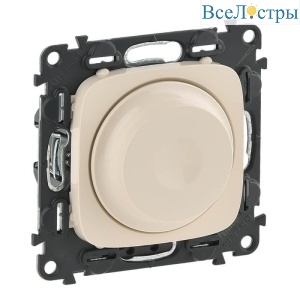 Светорегулятор Legrand Valena Allure поворотный без нейтрали слоновая кость 752860