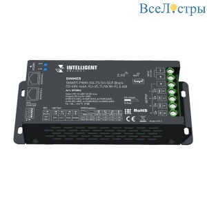 Диммер Arlight SMART-PWM-104-73-SH-SUF Black (12-48V, 4x6A, RJ-45, TUYA Wi-Fi, 2.4G) (IARL, IP20 Металл) 055882