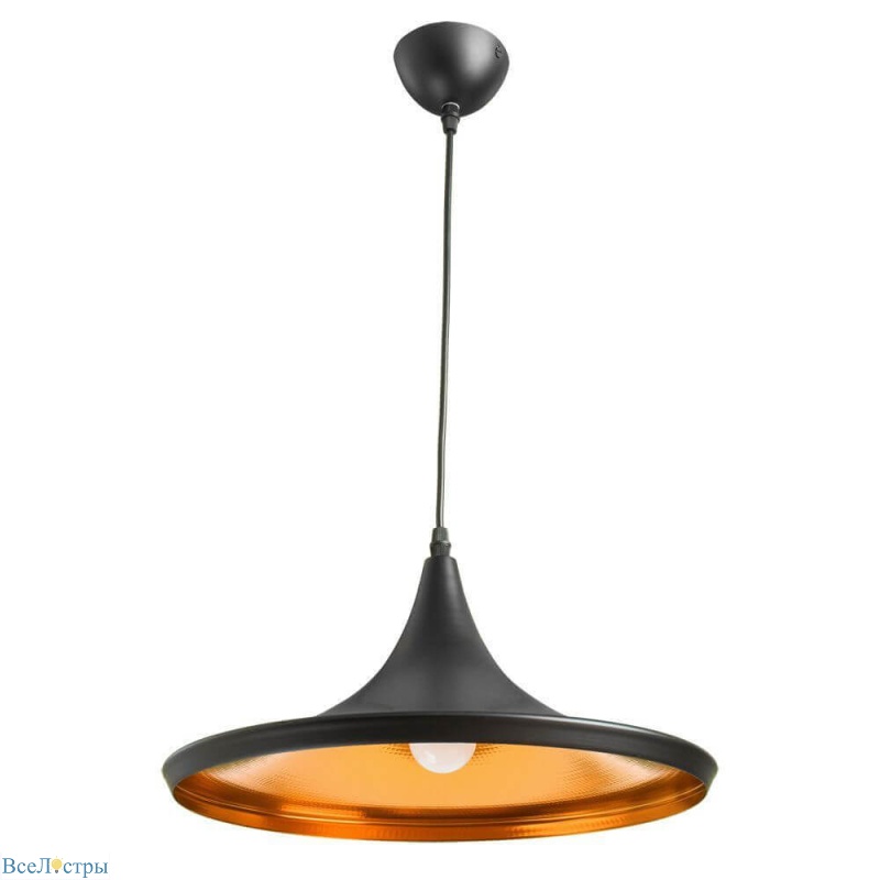 подвесной светильник arte lamp cappello a3406sp-1bk