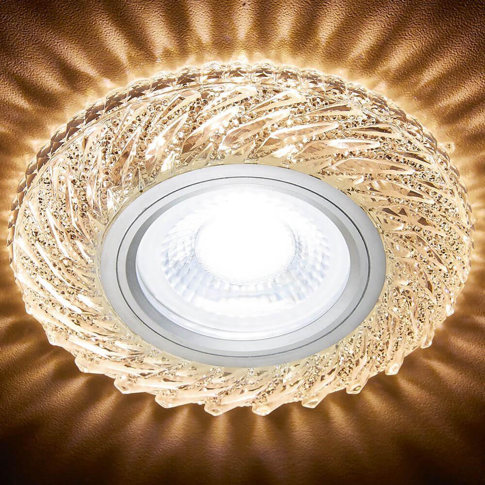 встраиваемый светодиодный светильник ambrella light led s295 ch/wr