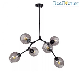 Люстра DeLight Collection Bubble 6 black/smoky