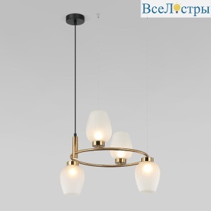Подвесная люстра Eurosvet Alva 30183/4 латунь Smart a064682