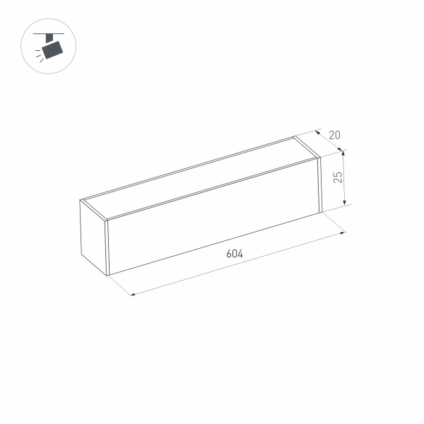 трековый светильник arlight mag-25 032829