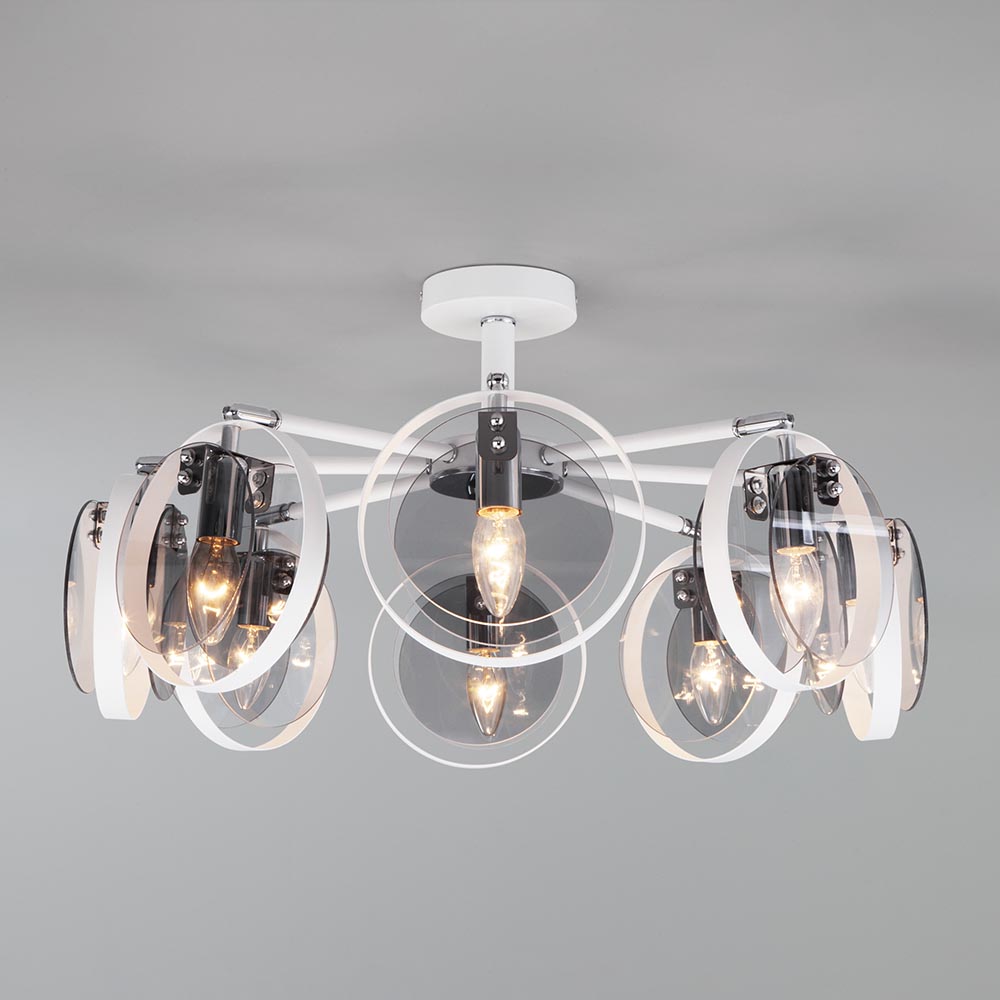 потолочный светильник eurosvet gallo 70121/8 белый smart a052339