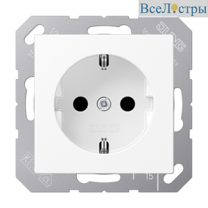 Розетка Schuko Jung EP1420WWM