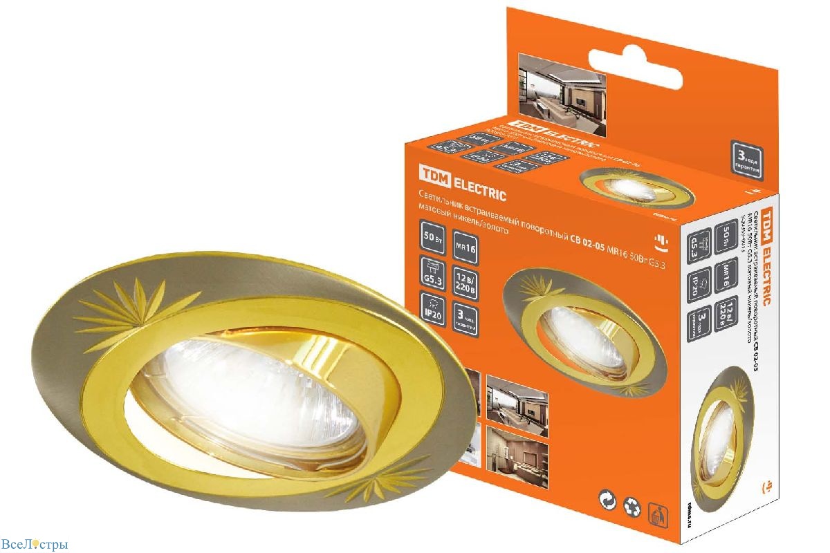 встраиваемый светильник tdm electric св 02-05 sq0359-0013