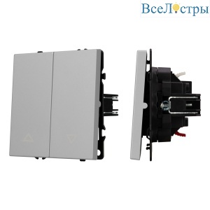 Механизм выключателя управления шторами Arlight SWT-NOBE-MKR2-SFPL-IS (230V, 10A) (Никель) 059435