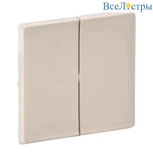 Лицевая панель Legrand Valena Life выключателя двухклавишного слоновая кость 755021