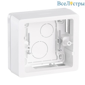 Коробка накладного монтажа 1-постовая Legrand Celiane белая 080241