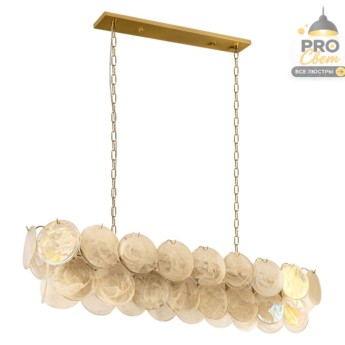 подвесная люстра loft it lolly 10492/1200r champagne