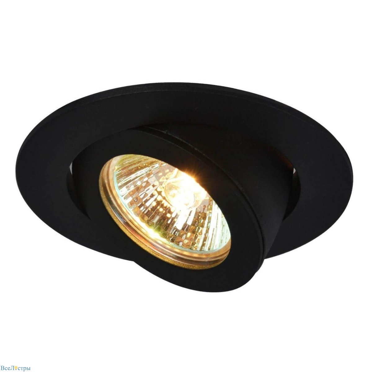 встраиваемый светильник arte lamp accento a4009pl-1bk