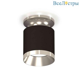 Комплект накладного светильника Ambrella light Techno Spot XS7402082 SBK/PSL черный песок/серебро полированное (N7927, C7402, N7032)
