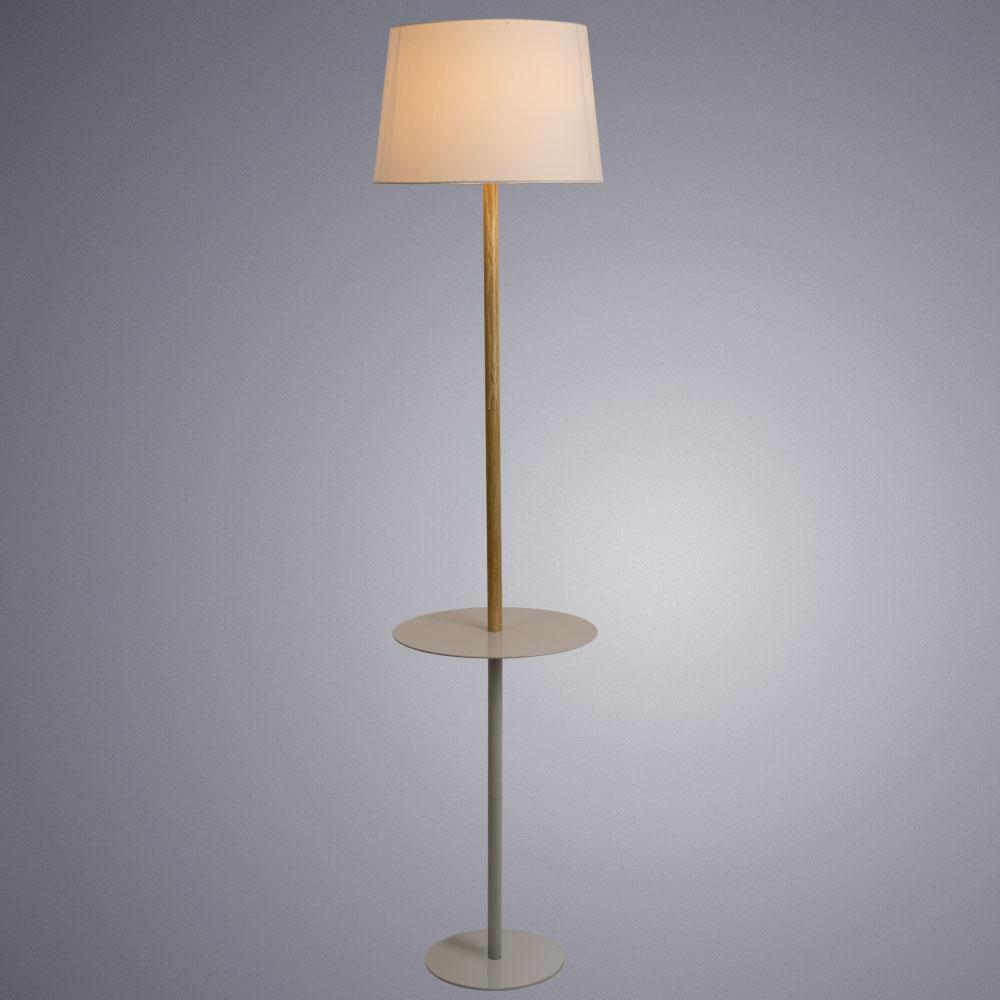 торшер arte lamp connor a2102pn-1wh