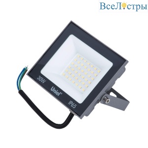 Прожектор светодиодный Uniel ULF-F23-30W/6500K IP65 160-240V Grey UL-00011845