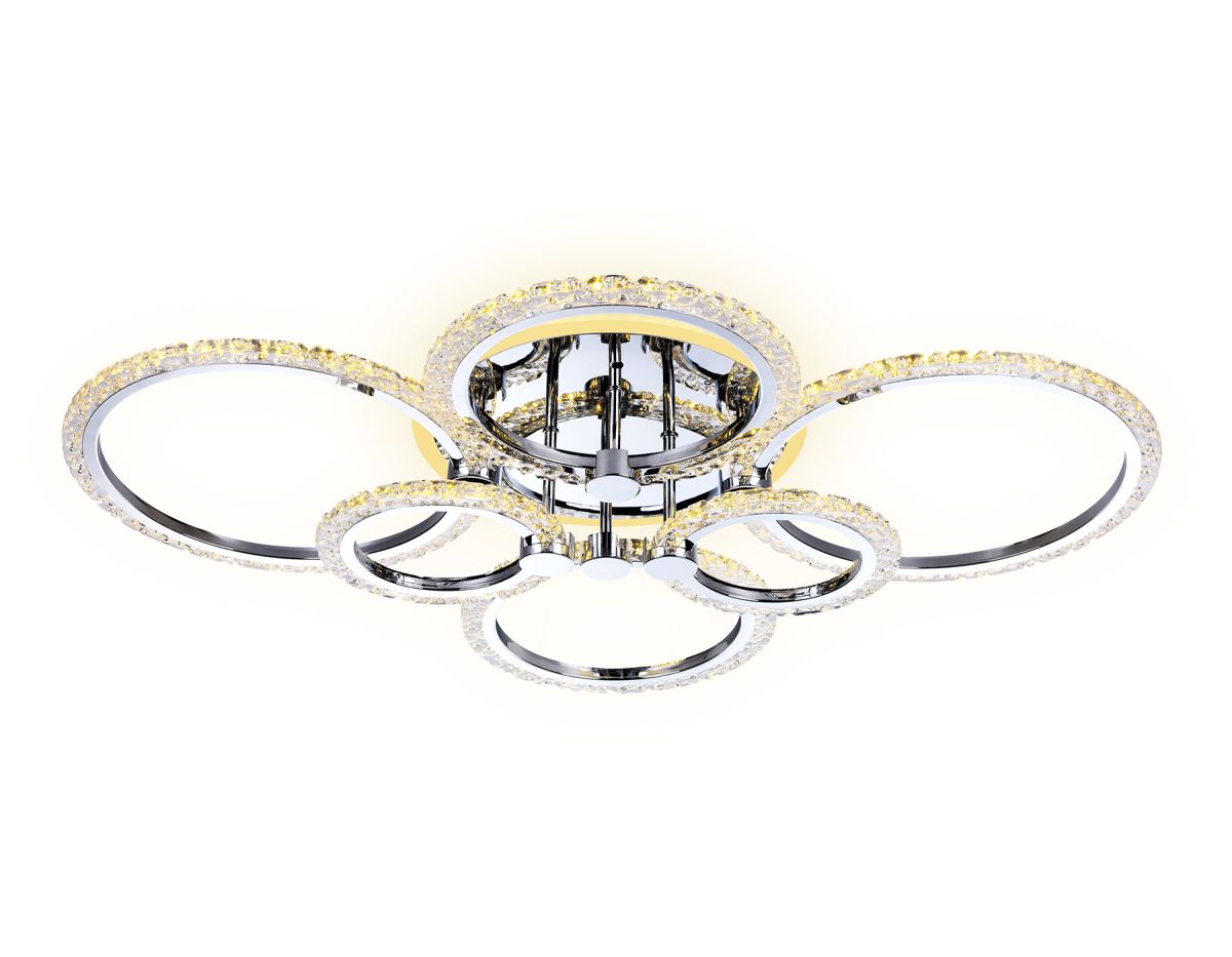 потолочная люстра с пультом ambrella light acrylica original fa413