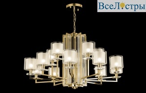 Подвесная люстра Crystal Lux Nicolas NICOLAS SP-PL10+5 GOLD/WHITE