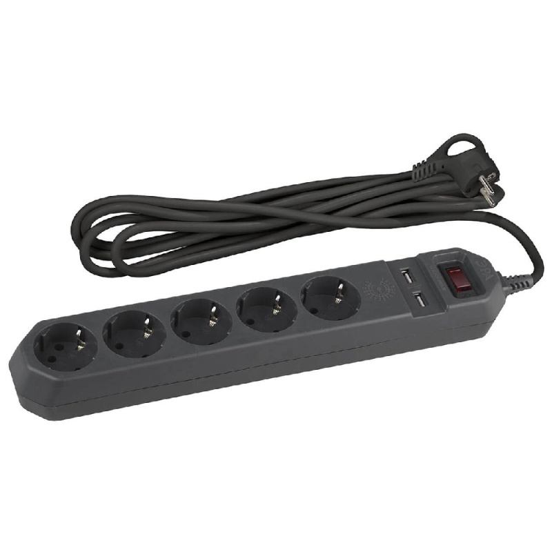 сетевой фильтр эра usf-5es-1.5m-usb-b б0019036