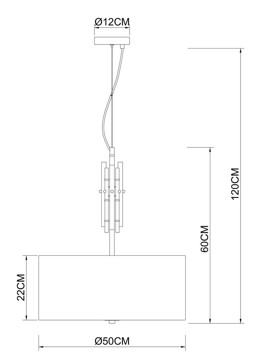 подвесной светильник arte lamp taygeta a4097sp-5cc
