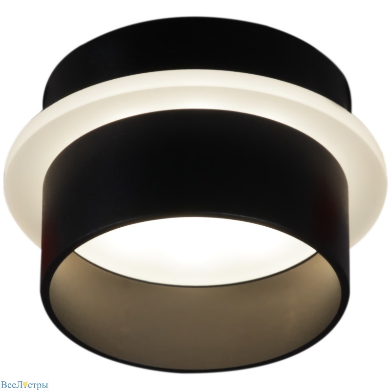 точечный светильник reluce 16075-9.5-001qr smd7w bk