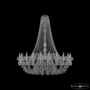 Подвесная люстра Bohemia Ivele Crystal 1409/24/530/h-160 Ni