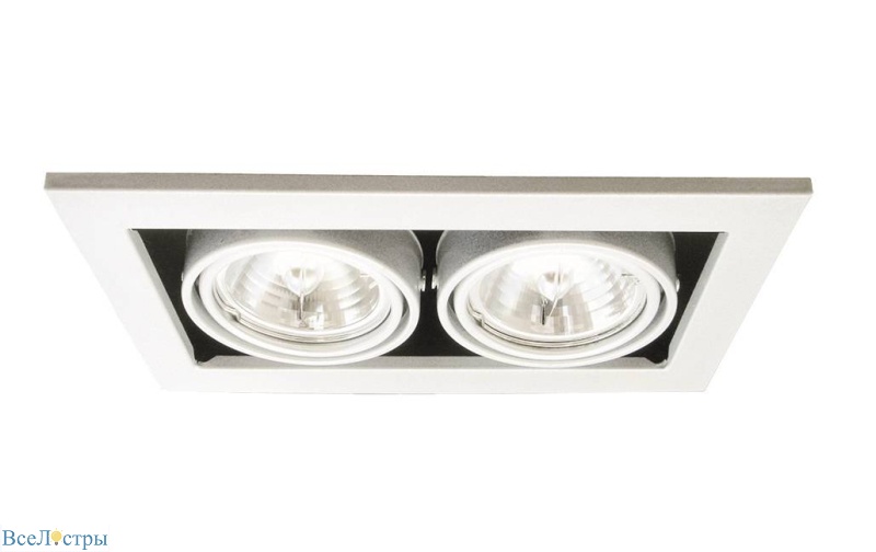 встраиваемый светильник arte lamp technika a5930pl-2wh