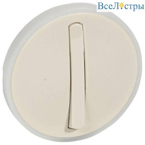 Лицевая панель Legrand Celiane выключателя с контурной подсветкой слоновая кость 066277