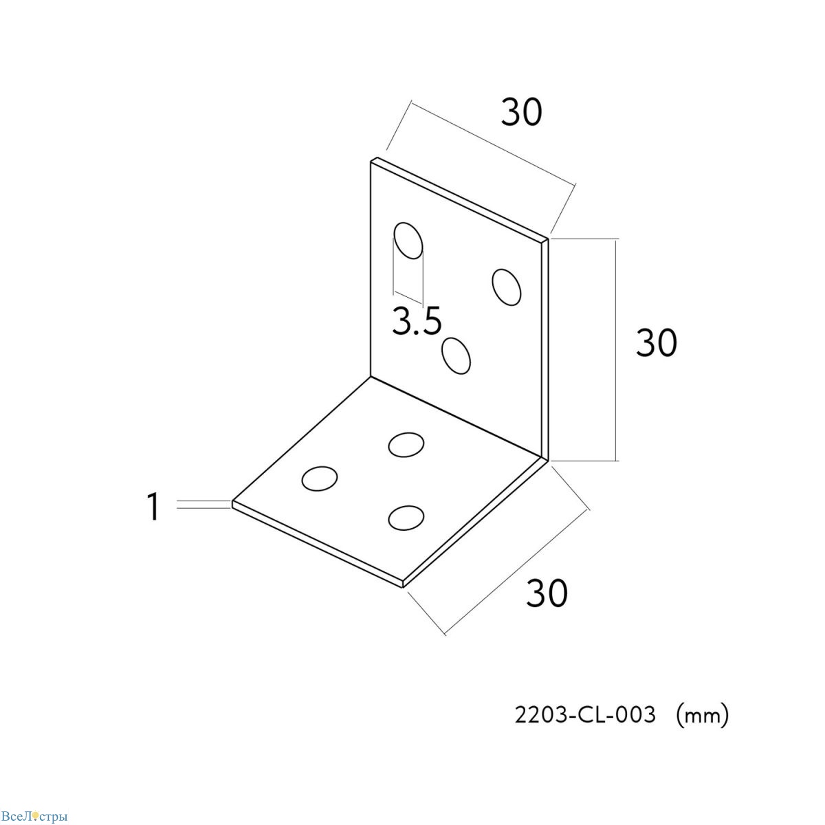 угол монтажный favourite practica 2203-cl-003