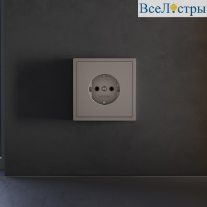 Накладка для розетки с заземлением Voltum S70 (капучино) VLS000614