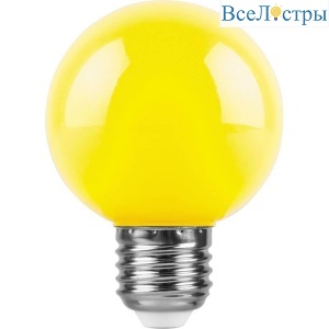 Лампа светодиодная Feron Е27 3W желтая LB-37125904