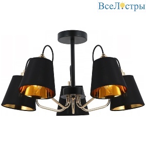 Люстра на штанге Illumico IL6120-5COU-79 BK GD