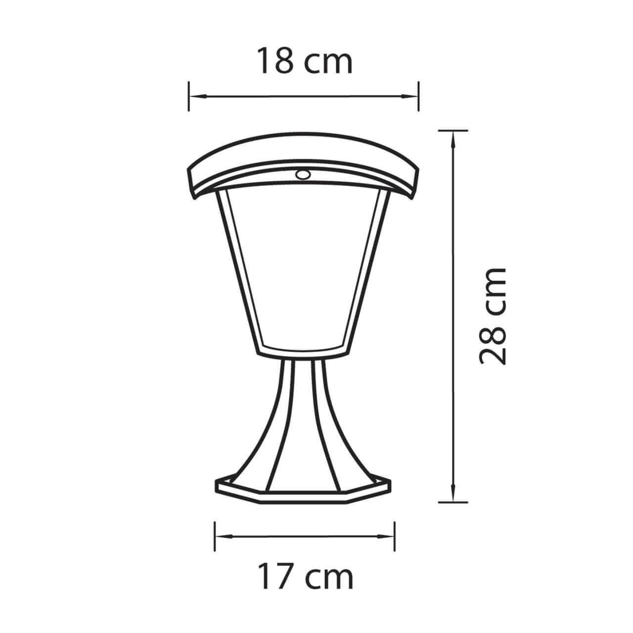 уличный светодиодный светильник lightstar lampione 375970
