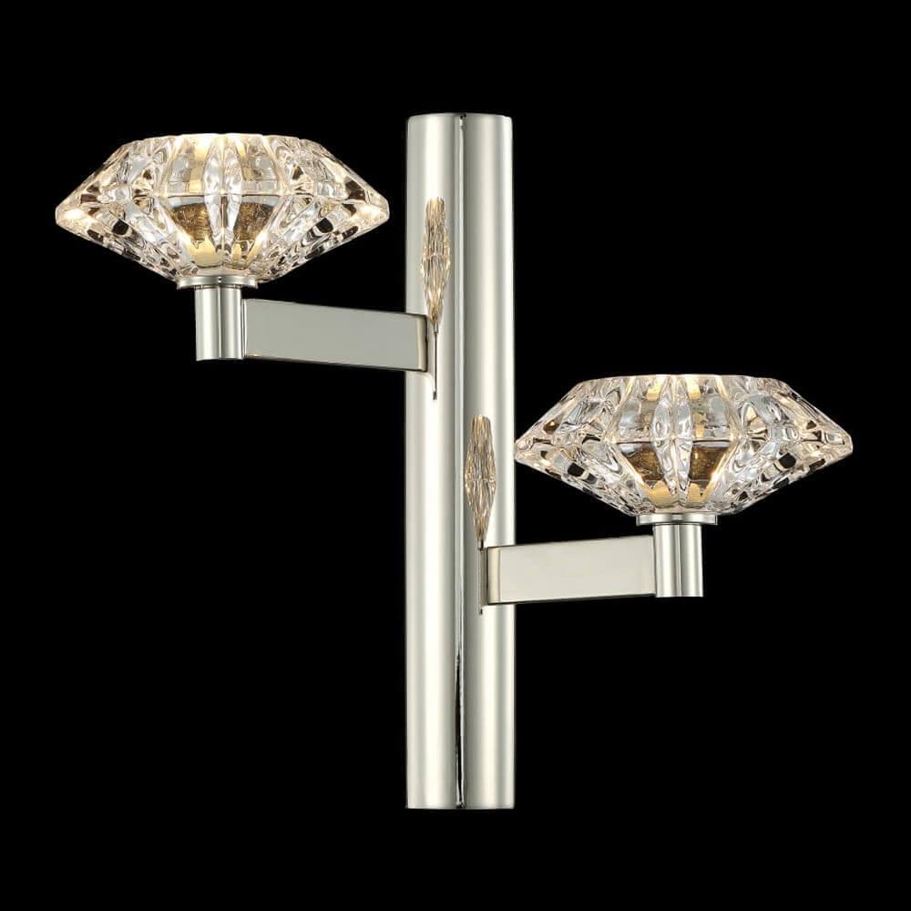 бра crystal lux rebeca ap2 nickel