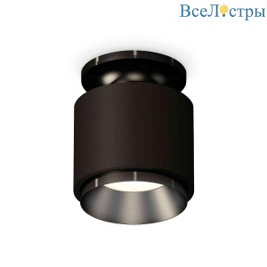 Комплект накладного светильника Ambrella light Techno Spot XS7511060 SBK/PBK черный песок/черный полированный (N7926, C7511, N7031)