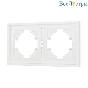 Рамка пластиковая на 2 поста Arlight FRM-TENDO-SFPL-2-WH 054649