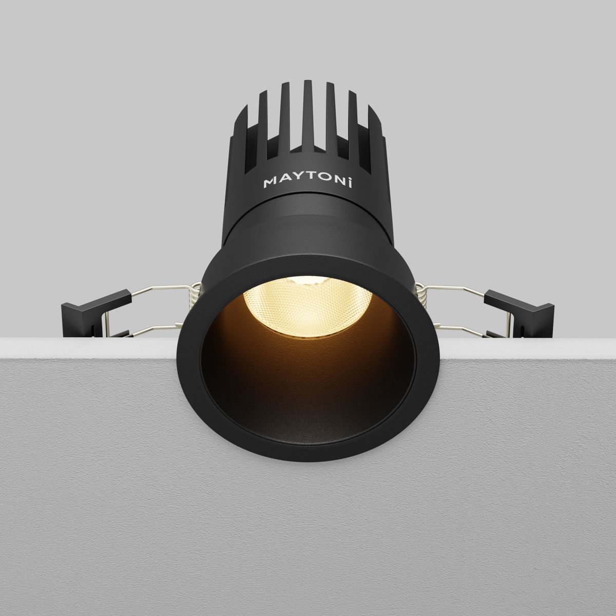 встраиваемый светильник maytoni dip dl118-15w-2.7k-b