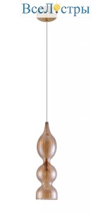 Подвесной светильник Crystal Lux Iris SP1 B Amber