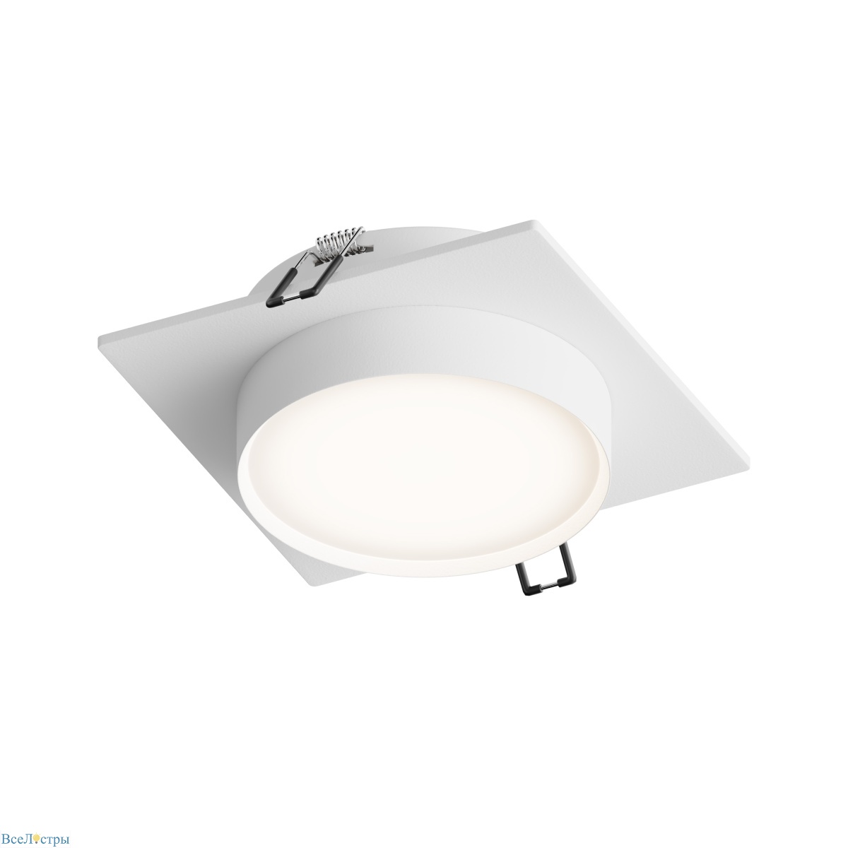 встраиваемый светильник nimbus hsbl_0128 ip20, 15вт, gx53, белый