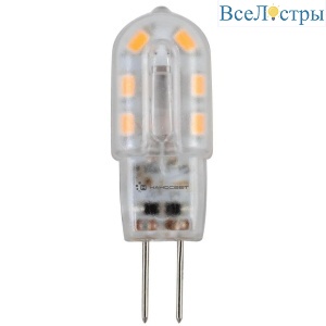 Лампа светодиодная Наносвет G4 1,5W 3000K прозрачная LH-JC-1.5/G4/830 L224