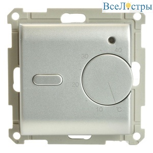 Терморегулятор для теплого пола Stekker Катрин серебро GLS00-7117-03 49742