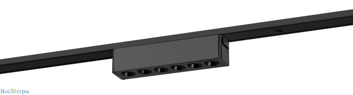 трековый магнитный светильник эра trm-s5-2-6w4k-bk б0059049