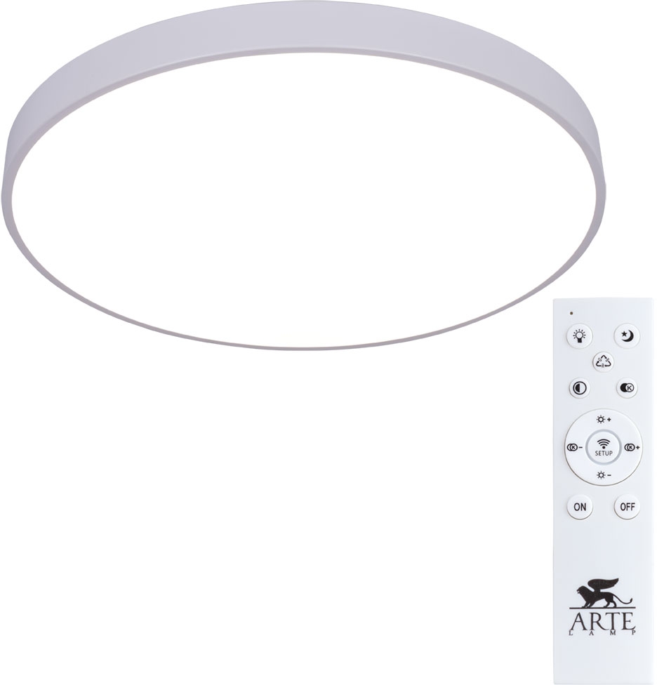 потолочный светодиодный светильник arte lamp arena a2671pl-1wh