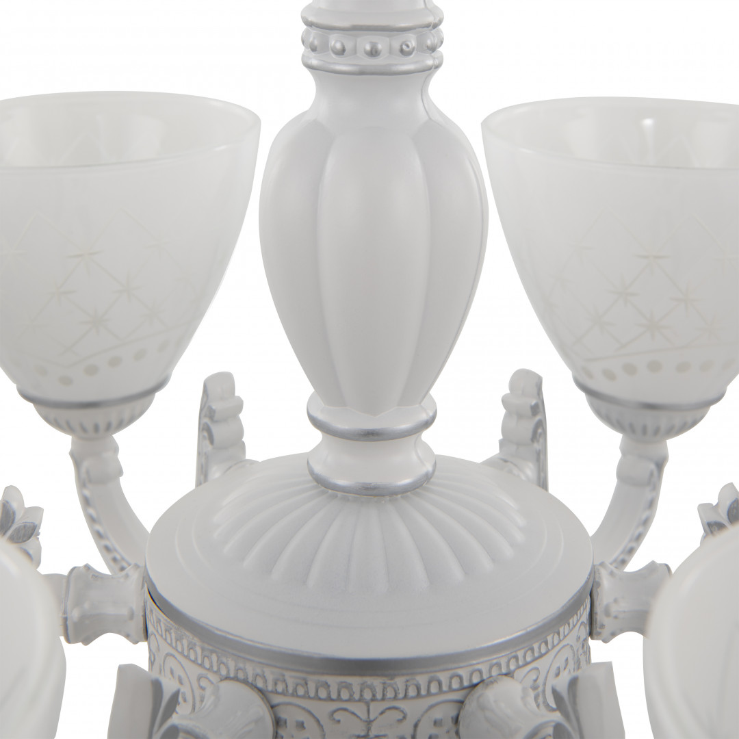 подвесная люстра arte milano 343837/6 wt+sl