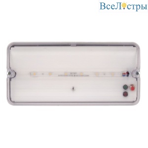 Светильник пылевлагозащищенный Uniel ULW-K25B 6W/4000K/EMG IP65 WHITE UL-00013352