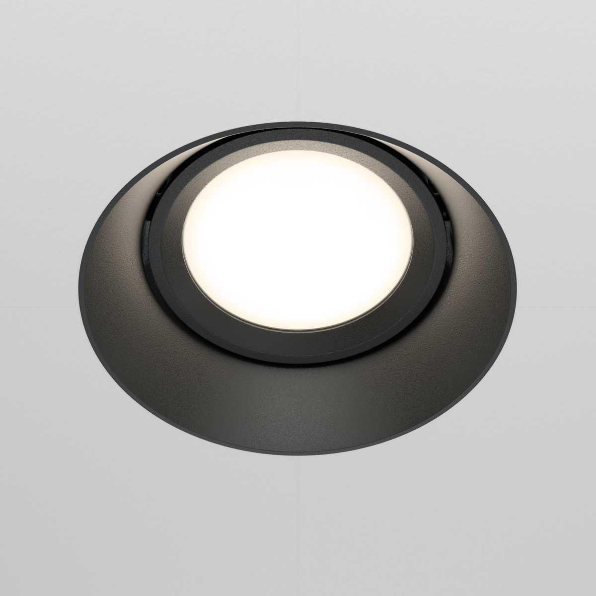 встраиваемый светильник maytoni technical dot dl042-01-rd-b