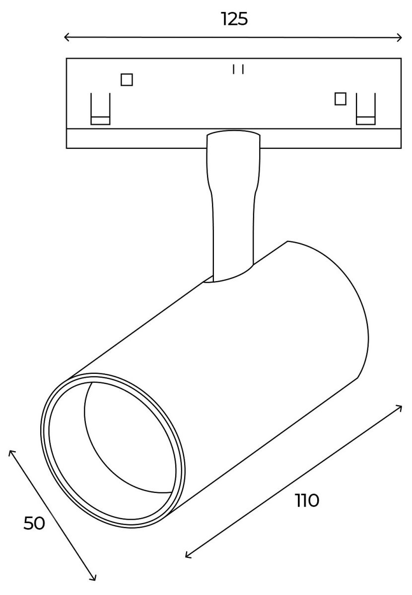 трековый магнитный светильник hesby lighting eldeko hsbl_0238