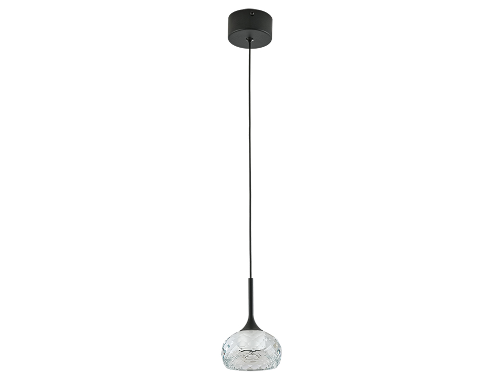 подвесной светильник newport 7241/s mat.black clear м0071796