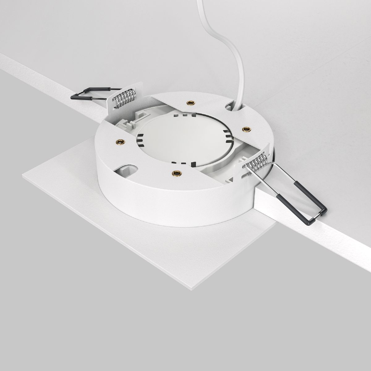 встраиваемый светильник maytoni technical hoop dl086-gx53-sq-w