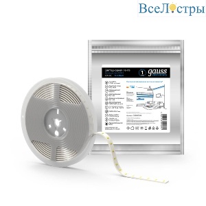 Светодиодная лента Gauss 14,4W/m 60LED/m 5050SMD холодный белый 5M 355000314